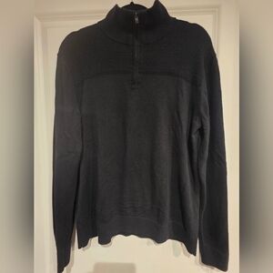 Mens Banana Republic Factory Premium Luxe Yarn Half Zip, Like New, Medium